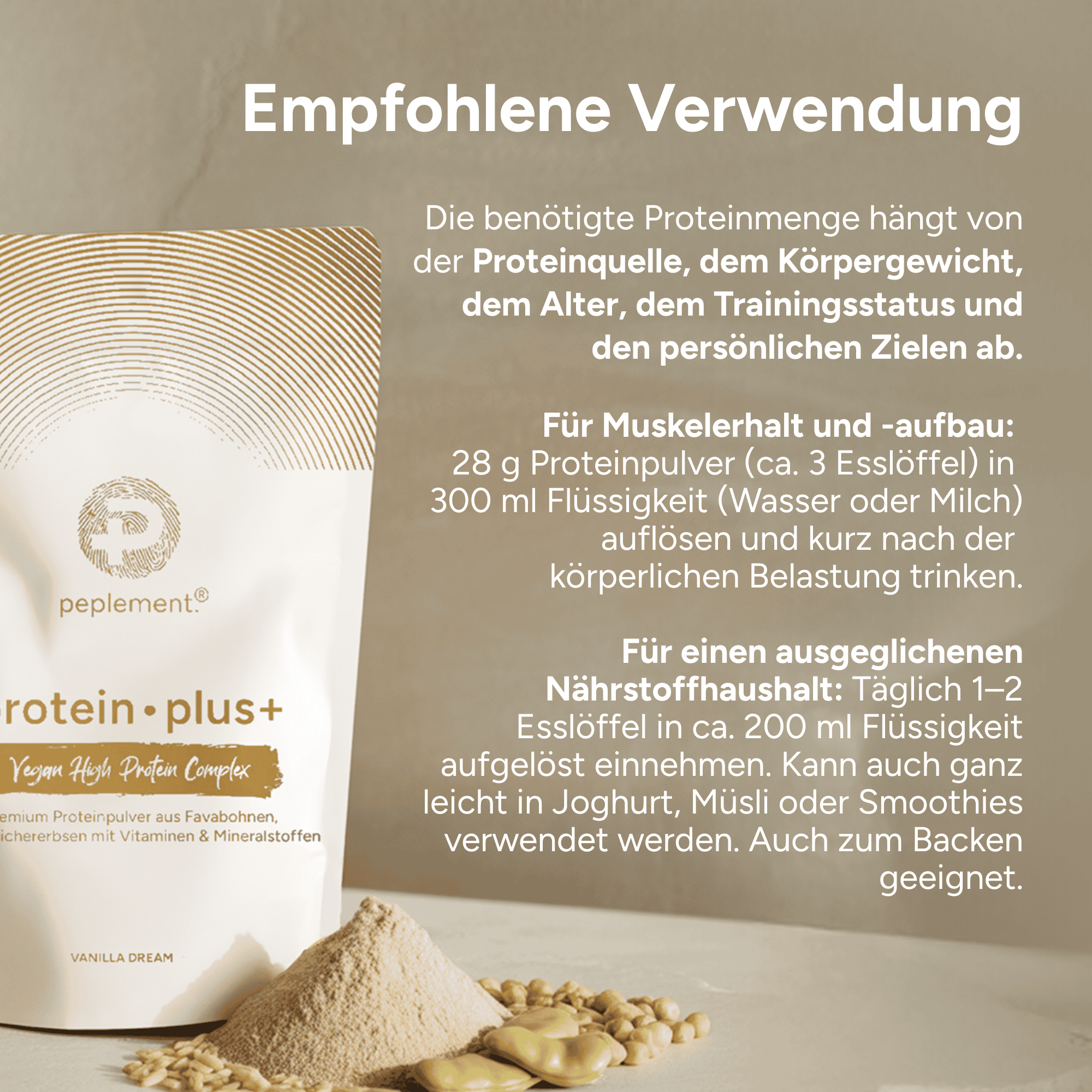 Veganes Premium-Protein mit herausragenden Leistungsdaten (600 g Pulver, Vanille Geschmack)