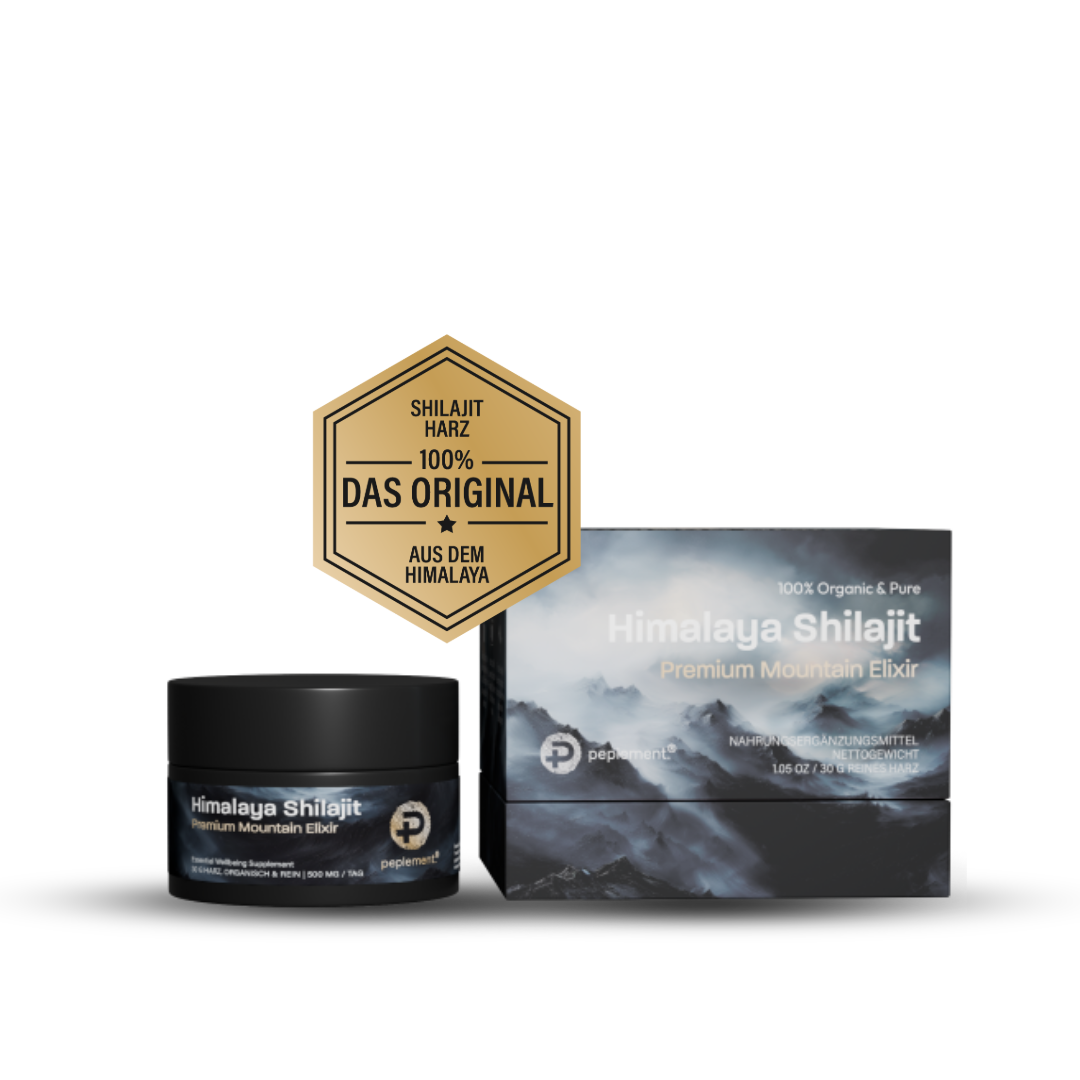 100% reines Shilajit Harz - Das Original aus dem Himalaya, veredelt mit Zinkpicolinat