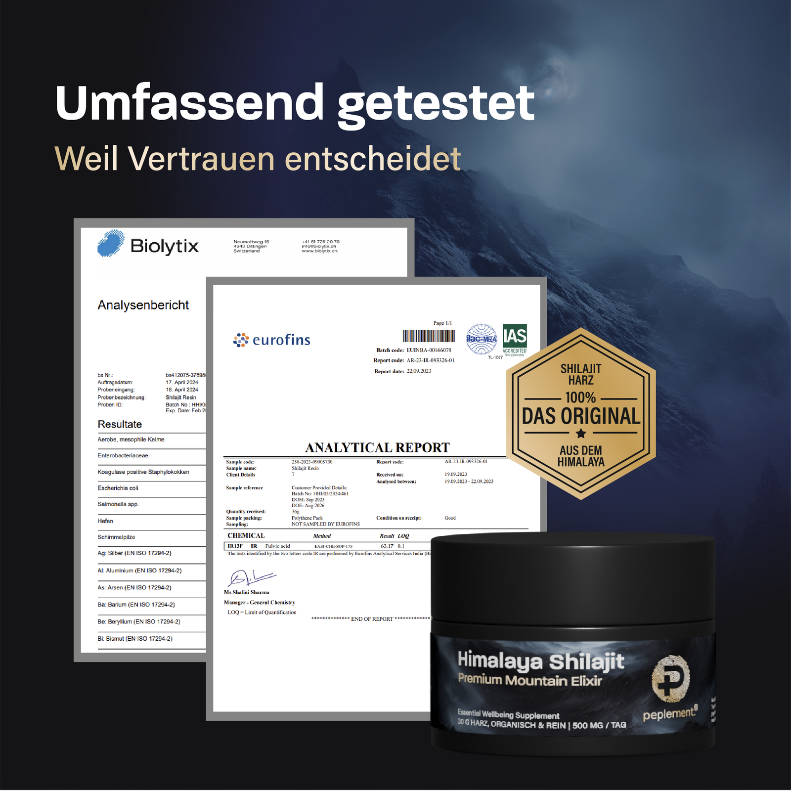 Labor Prüfzertifikate