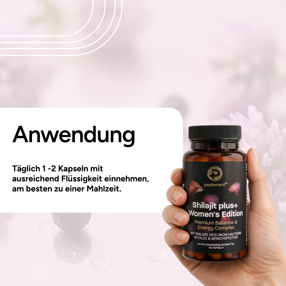 Shilajit plus+ Women's Edition – Premium Balance & Energie Complex (ERHÄLTLICH AB MITTE APRIL)