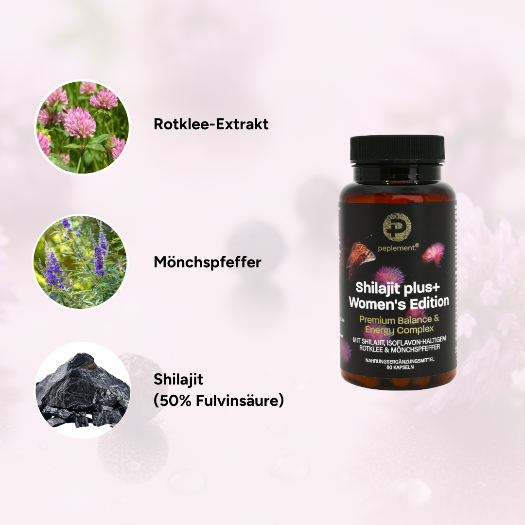 Shilajit plus+ Women's Edition – Premium Balance & Energie Complex (ERHÄLTLICH AB MITTE APRIL)