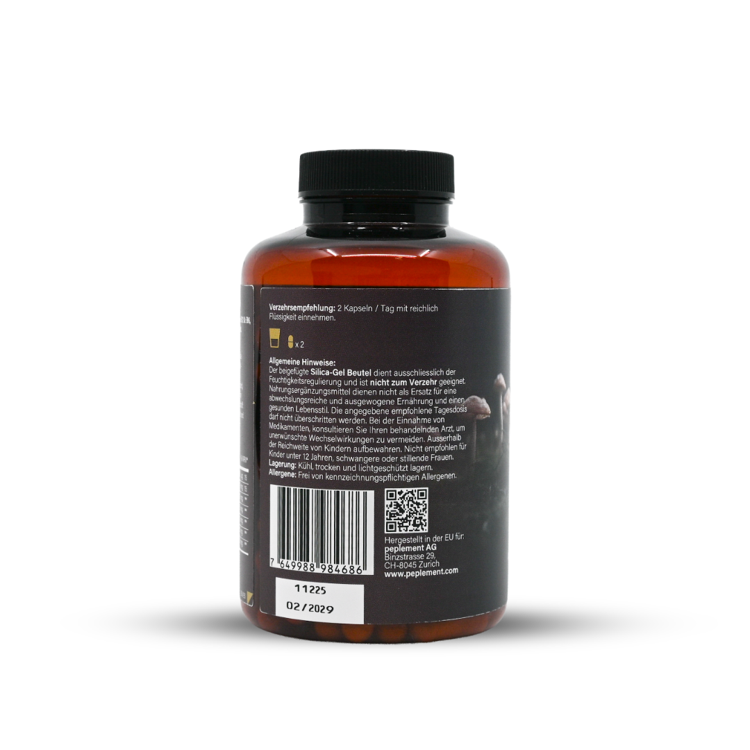 Vitalpilze plus+ Komplex mit Ashwagandha, Vitamin B6 & B12