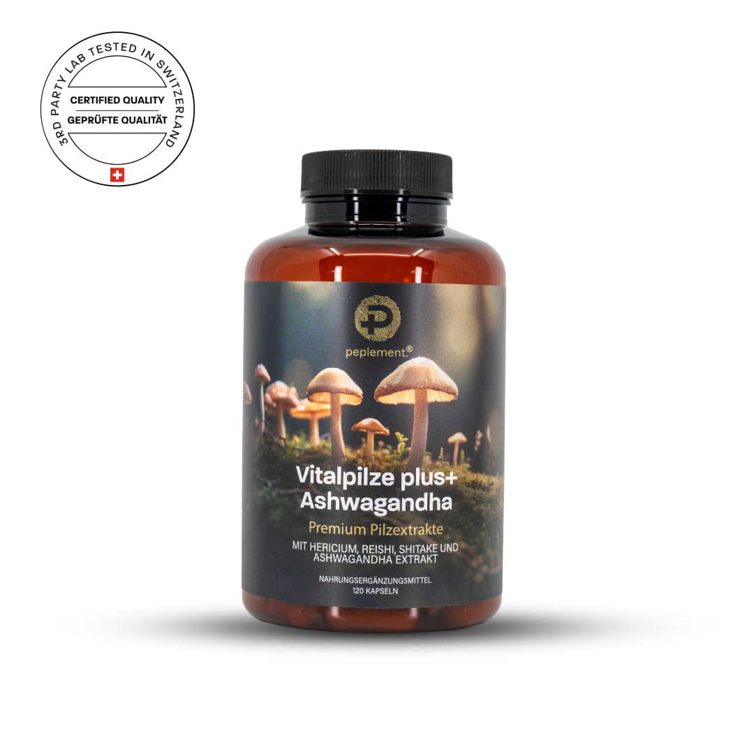 Vitalpilze plus+ Komplex mit Ashwagandha